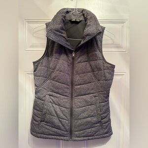 THE NORTH FACE Heather Grey  PSEUDIO QUILTED VEST Small Gray Quilted